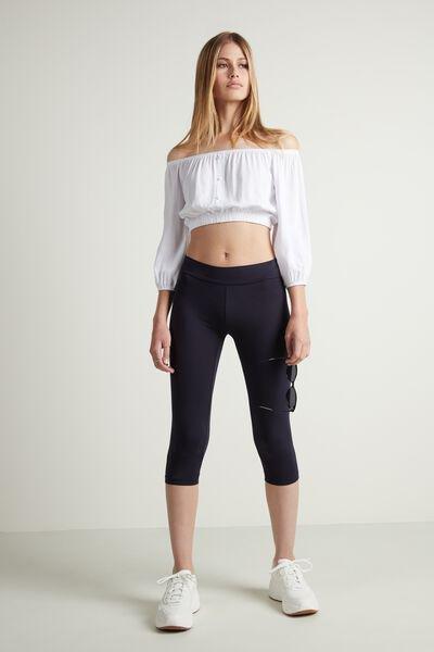 Blue Short Leggings, Absolute Blue, large image number 0