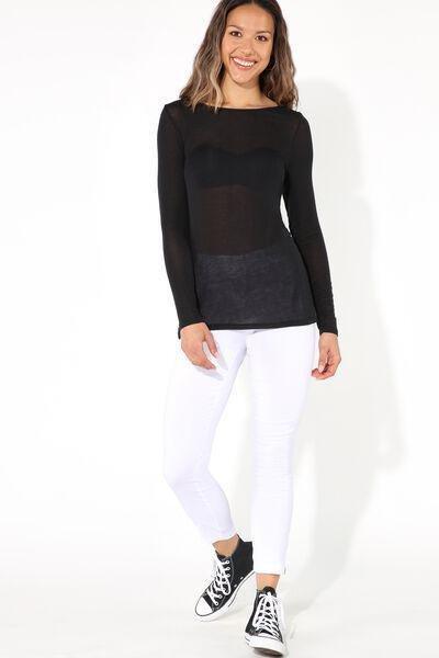 White Capri Leggings, , large image number 2