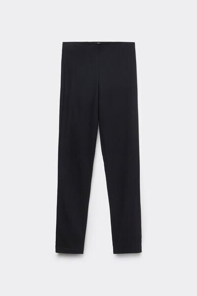 Black Capri Leggings, Black, large image number 4