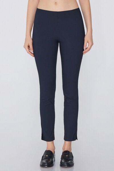 Blue Capri Leggings, Absolute Blue, large image number 3