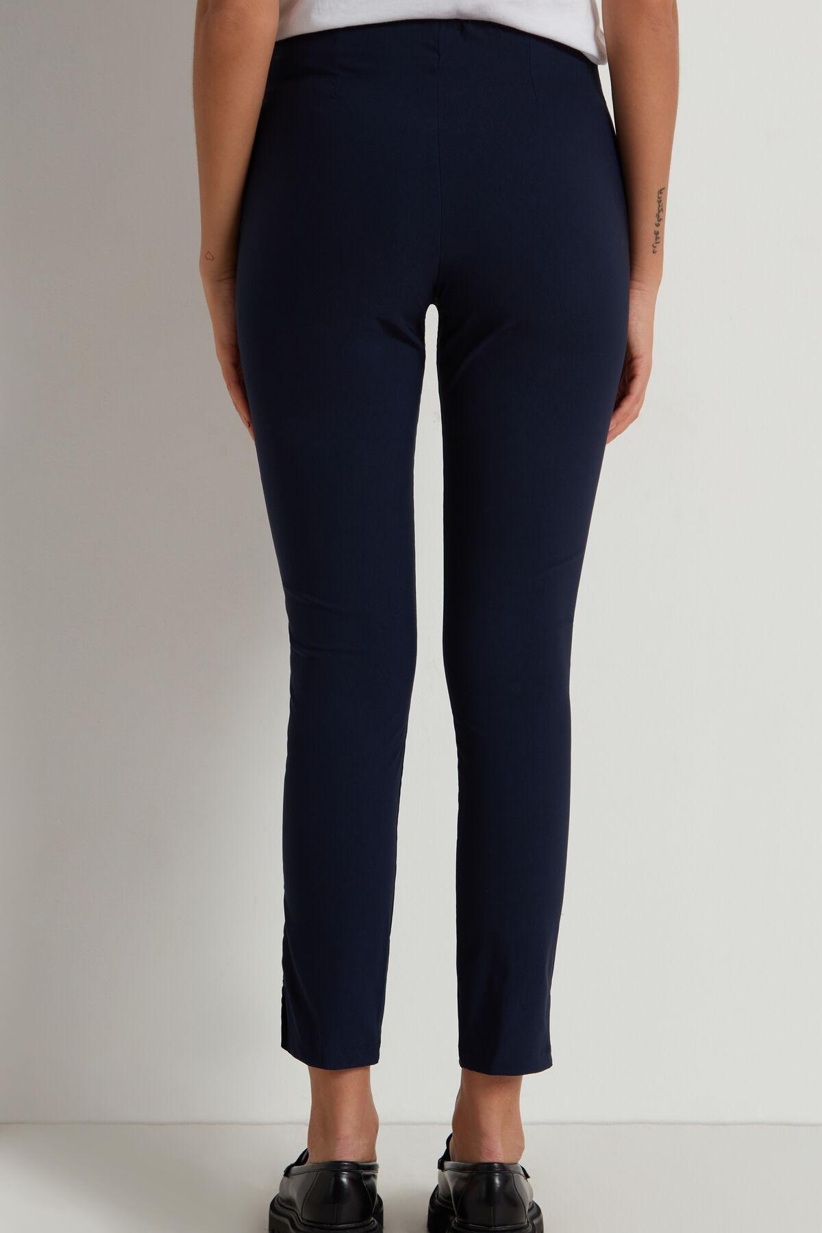 Blue Capri Leggings, Absolute Blue, large image number 6