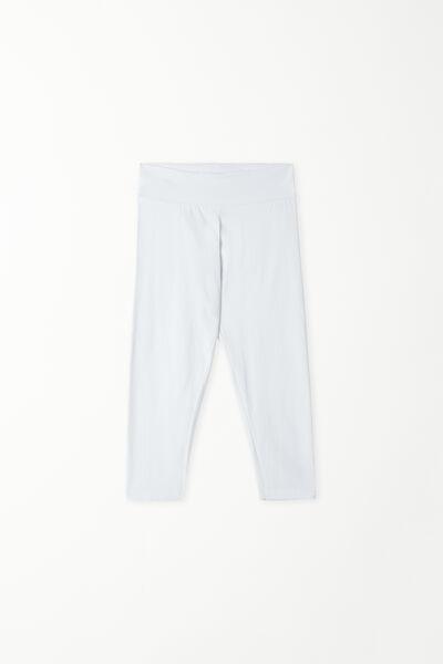 White Capri Leggings, , large image number 2