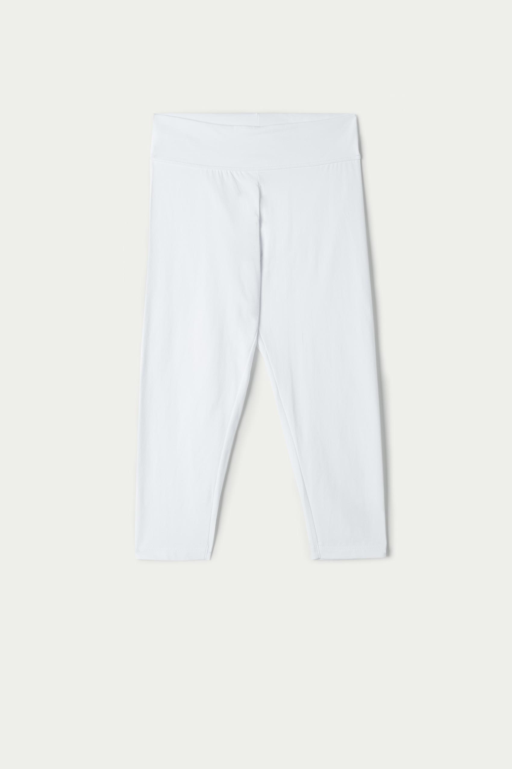 White Capri Leggings, , large image number 4