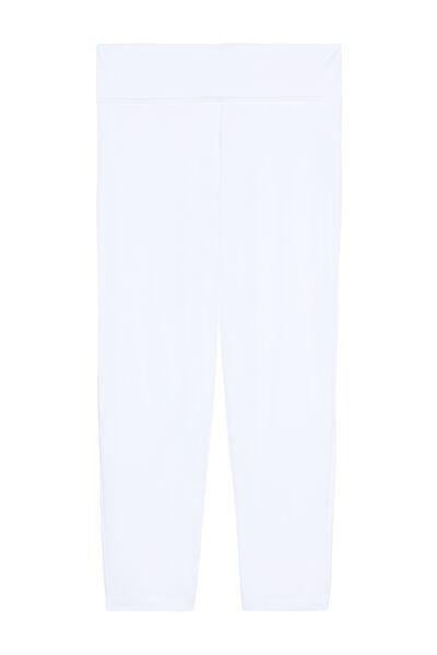 White Capri Leggings, White, large image number 5
