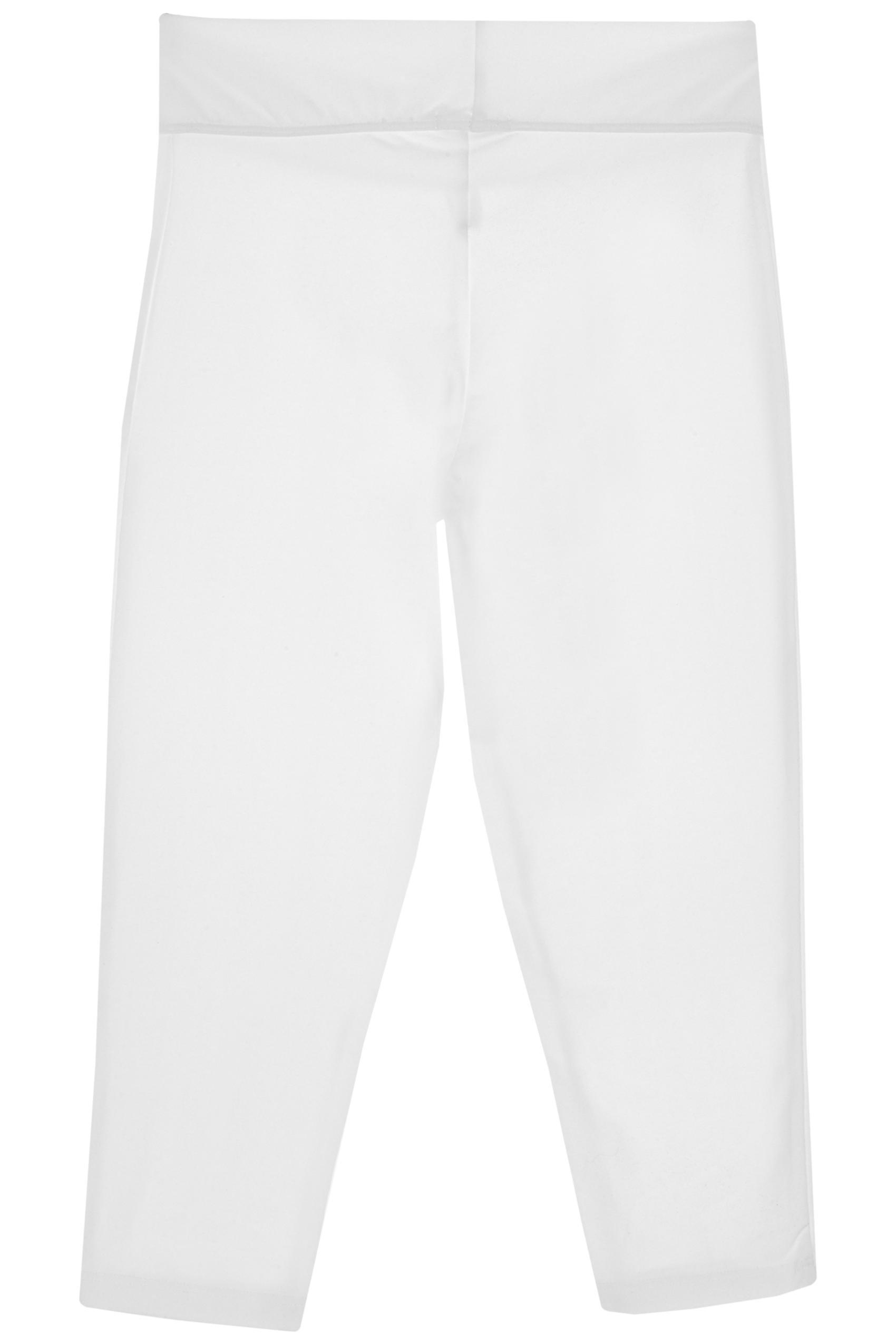 White Capri Leggings, White, large image number 6