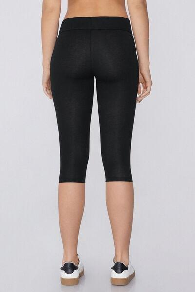 Black Capri Leggings, , large image number 2