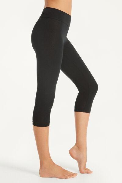 Black Capri Leggings, , large image number 3