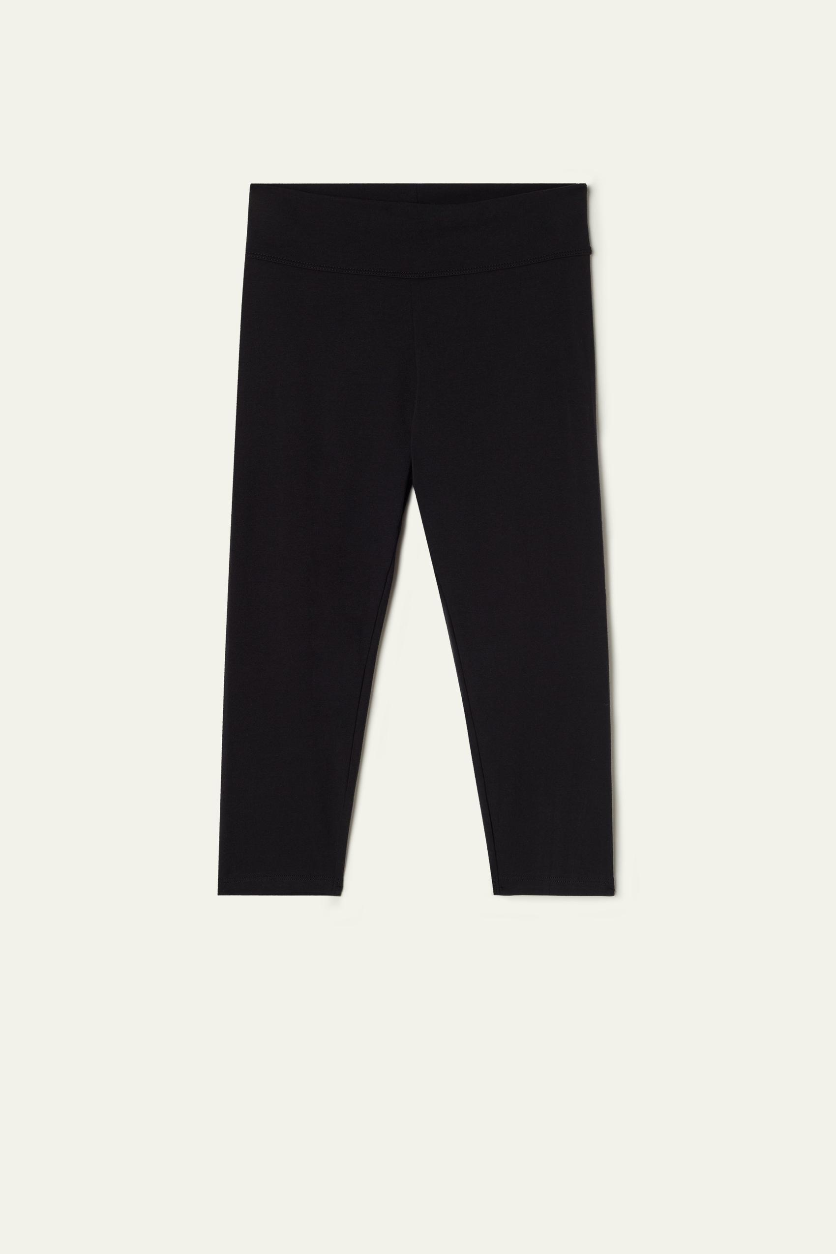 Black Capri Leggings, , large image number 4