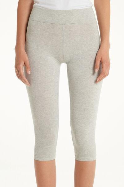 Grey Capri Leggings, , large image number 0