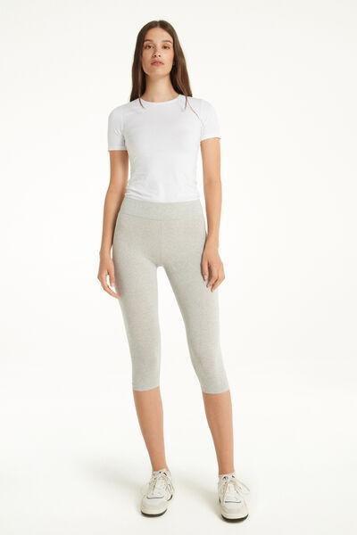 Grey Capri Leggings, , large image number 2