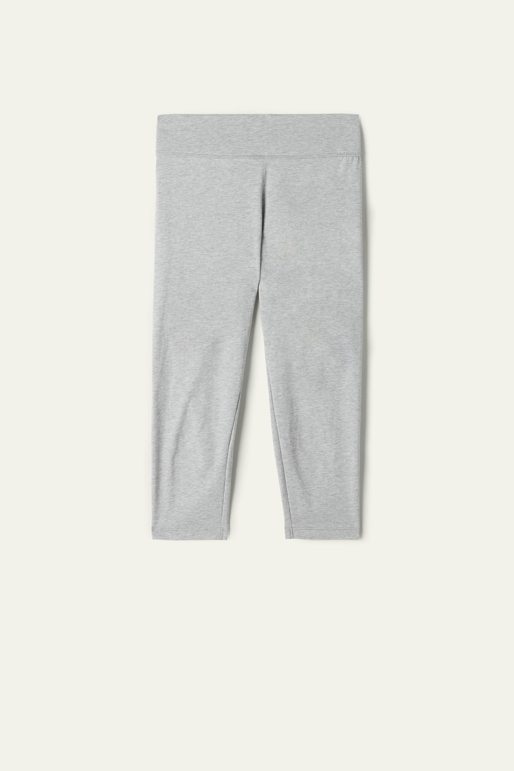 Grey Capri Leggings, , large image number 6