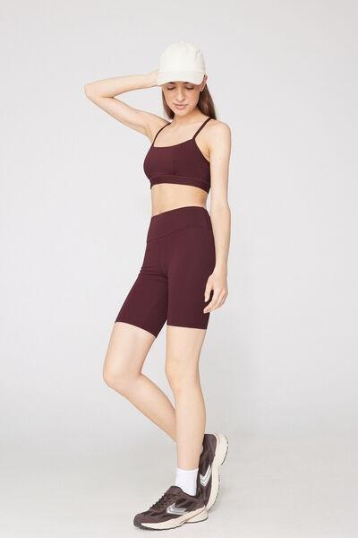 Black High-Waisted Sport Cycling Shorts, 5701_581Z, medium