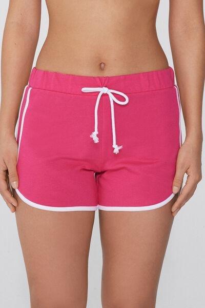 Pink Fleece Shorts, , large image number 0