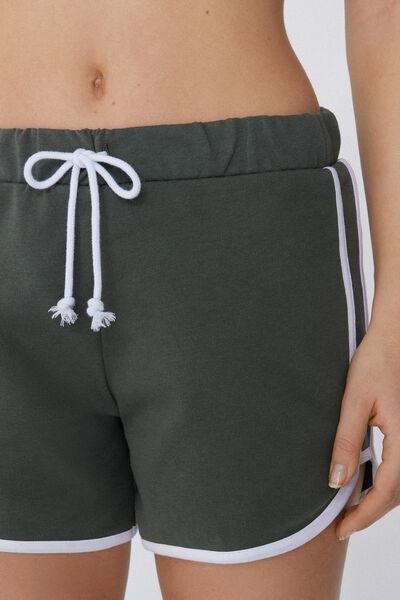 Green Fleece Shorts, , large image number 3