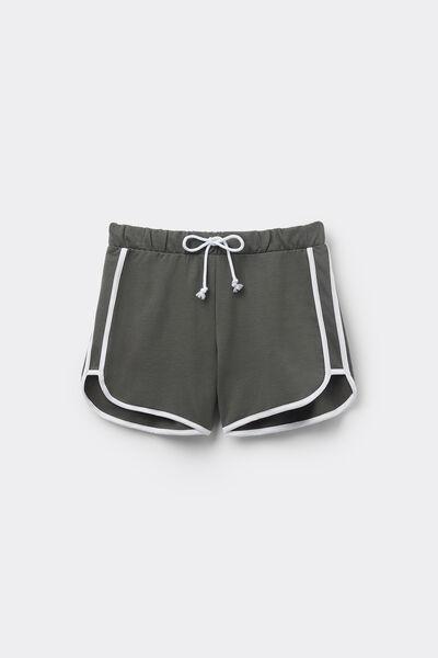 Green Fleece Shorts, , large image number 4