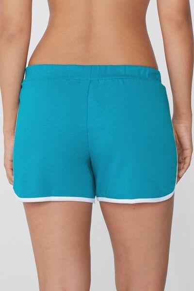 Blue Fleece Shorts, , large image number 2