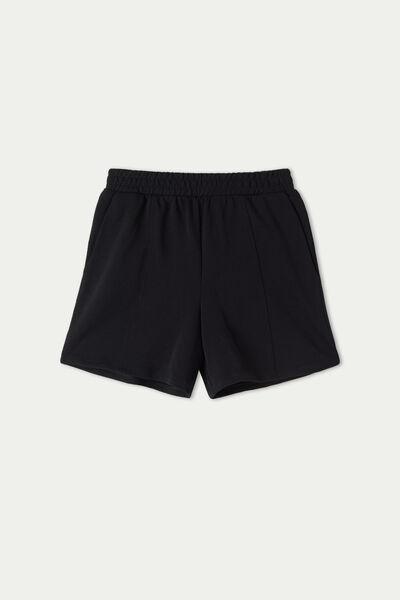 Tezenis - Black Fleece Pocket Shorts