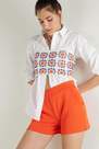 Tezenis - Orange Fleece Shorts With Pockets