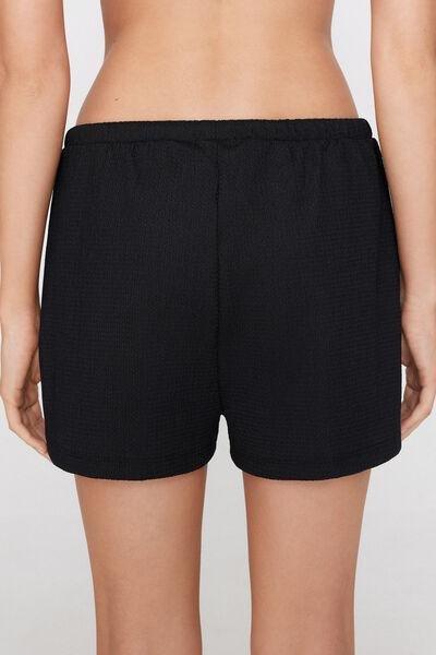 NERO Crinkle Shorts, Black, medium