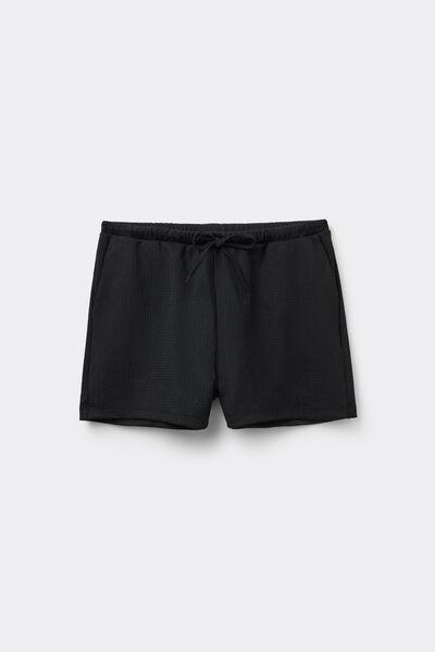 NERO Crinkle Shorts, Black, large image number 4