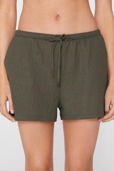 GREEN CAMO Crinkle Shorts, 5701_226Z, medium