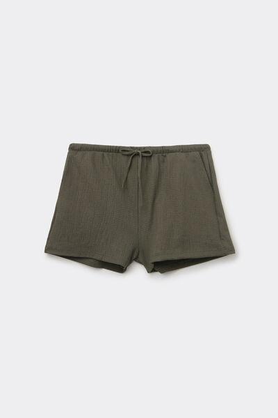 GREEN CAMO Crinkle Shorts, 5701_226Z, large image number 4