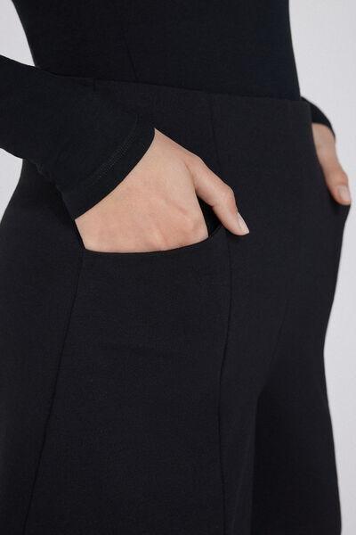 Black Milano Stitch Shorts, , large image number 3