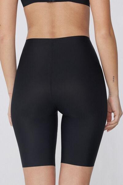 Black Laser Cut Cycling Shorts, , large image number 2