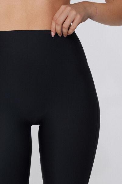 Black Laser Cut Cycling Shorts, , large image number 3
