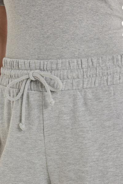 Multicolour Fleece Bermuda Shorts, Light Grey Blend, large image number 3