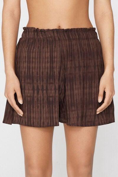 Red High Waist Lightweight Canvas Culottes, 5701_592Z, large image number 1