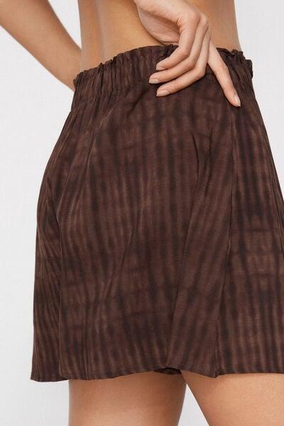 Red High Waist Lightweight Canvas Culottes, 5701_592Z, large image number 3