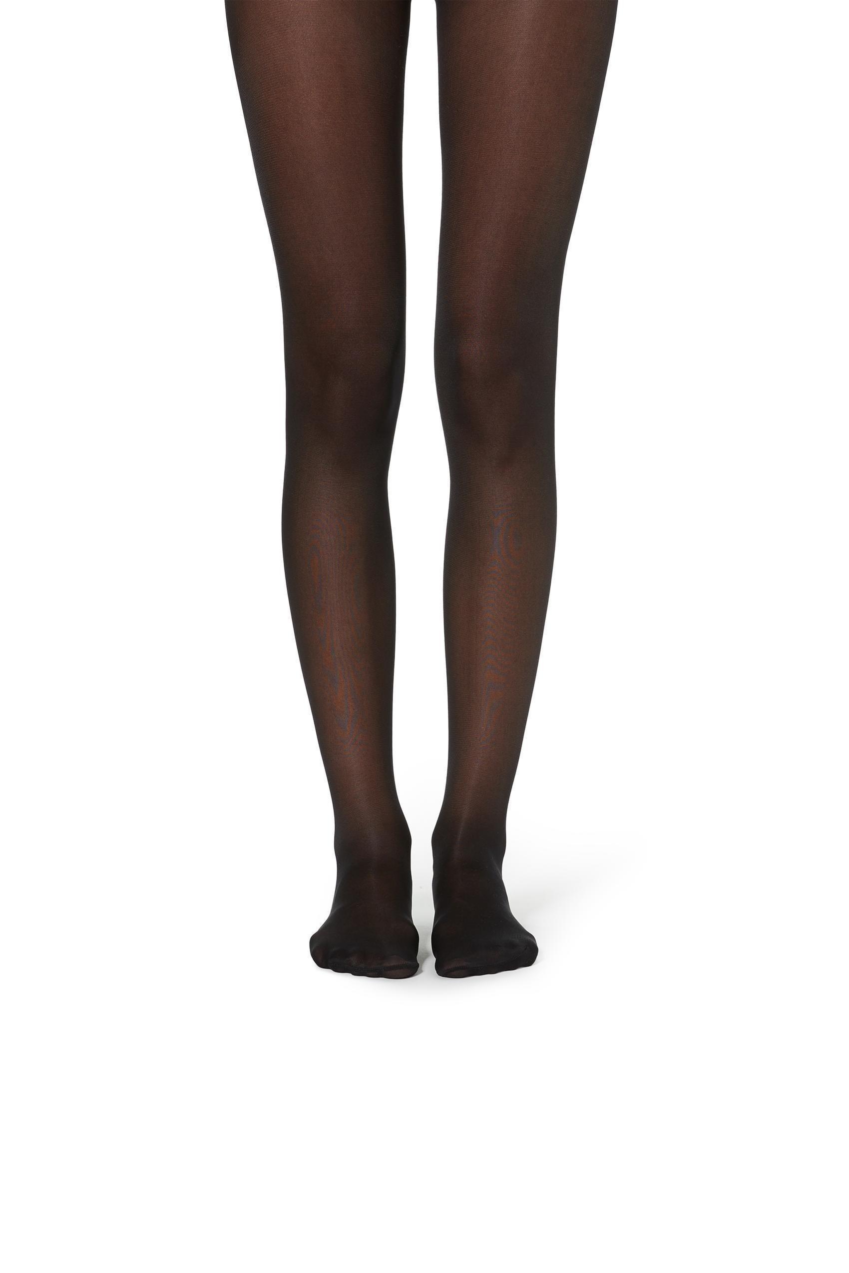 40 Denier Print Tights, Black, , large image number 0