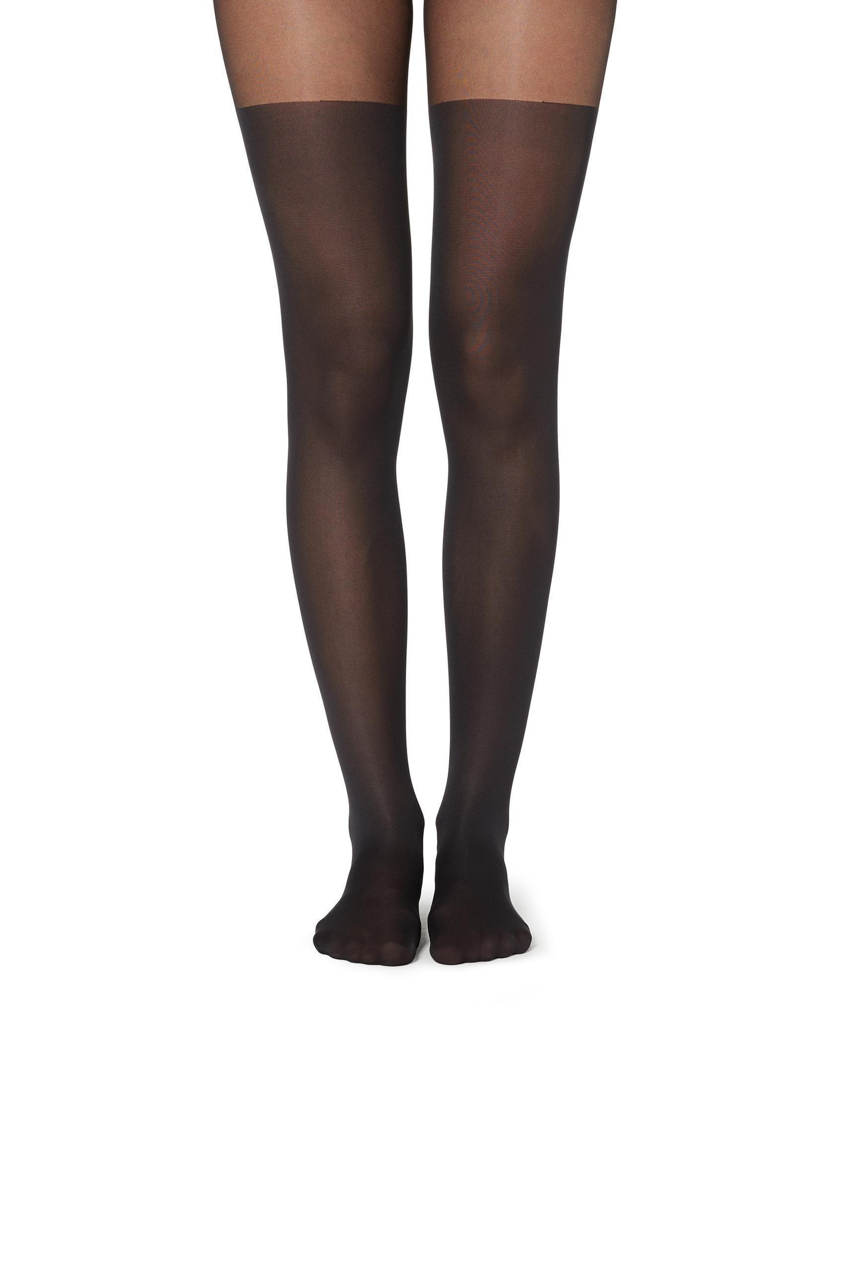 Tezenis - Black Over-The-Knee Tights