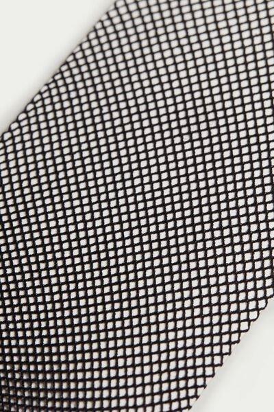 Micro-Fishnet Tights, Black, , large image number 5