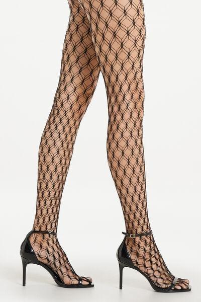 Tezenis Black Honeycomb Effect Fishnet Tights Azadea Kuwait