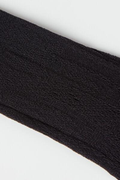 Black Patterned Mesh Tights, , large image number 3