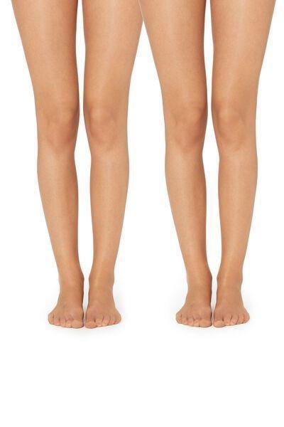 Brown 2 X 8 Den Super Sheer Tights, , large image number 3