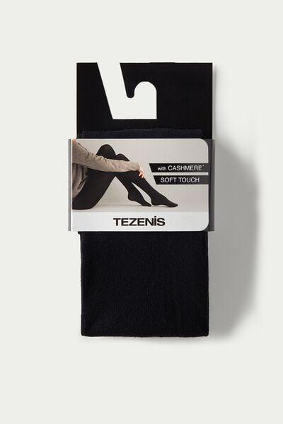 Opaque Cashmere Tights, Black, Black, large image number 4