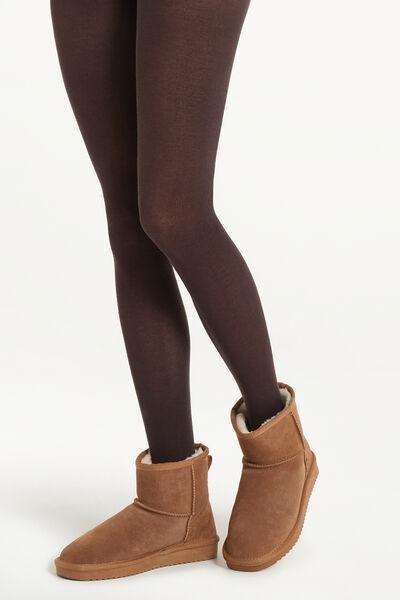 Opaque Cashmere Tights, Brown, , large image number 1