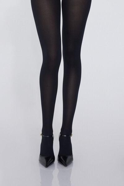 100 Denier Super Opaque Tights, Black, Black, large image number 0