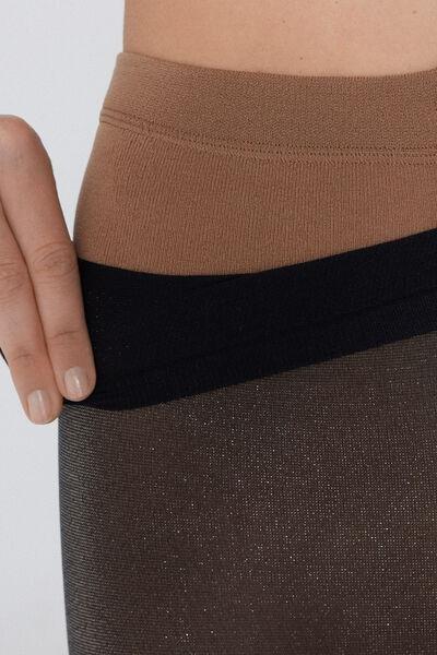 Sheer-Effect Thermal Coverage Tights, Black, 5701_077Y, large image number 1