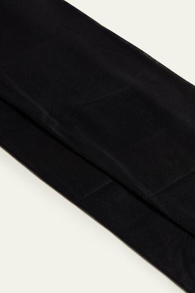 Tezenis - لباس ضيق شبه معتم المظهر أسود 2 × 40 دن، للنساء