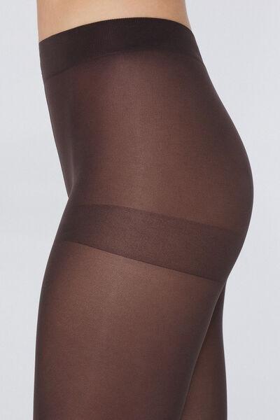 50 Denier Soft Coverage Tights, Brown - Brown - 8661, Brown, large image number 2