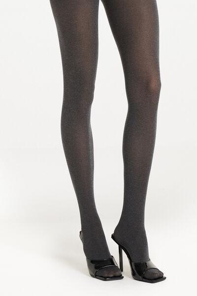 Black/Dark Grey Blend 2 X 50 Den Opaque Microfibre Tights, Women, , large image number 1