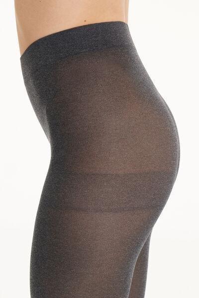 Black/Dark Grey Blend 2 X 50 Den Opaque Microfibre Tights, Women, , large image number 2