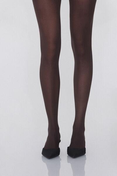 50 Denier Opaque Tights, Set Of 2, Multicolour, Brown/black, medium