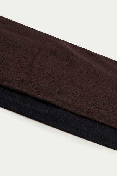 50 Denier Opaque Tights, Set Of 2, Multicolour, Brown/black, large image number 3