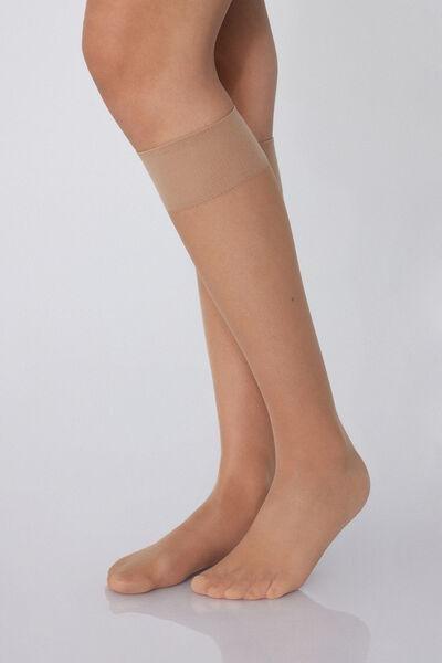 20 Denier Sheer Knee-Highs, Nude, Natural Nude, large image number 1