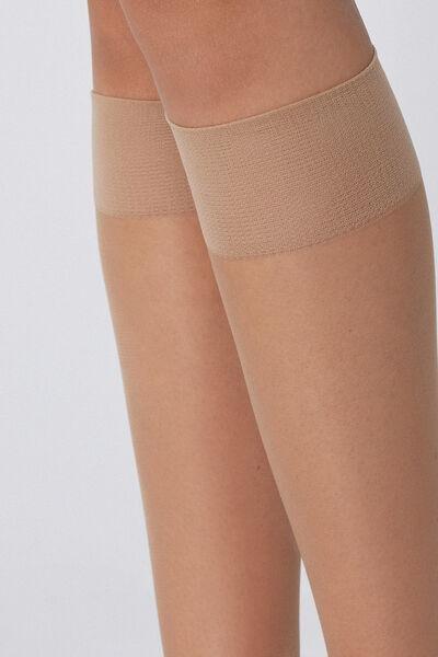 20 Denier Sheer Knee-Highs, Nude, Natural Nude, large image number 2